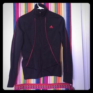 ADIDAS throwback track zip up hoodie