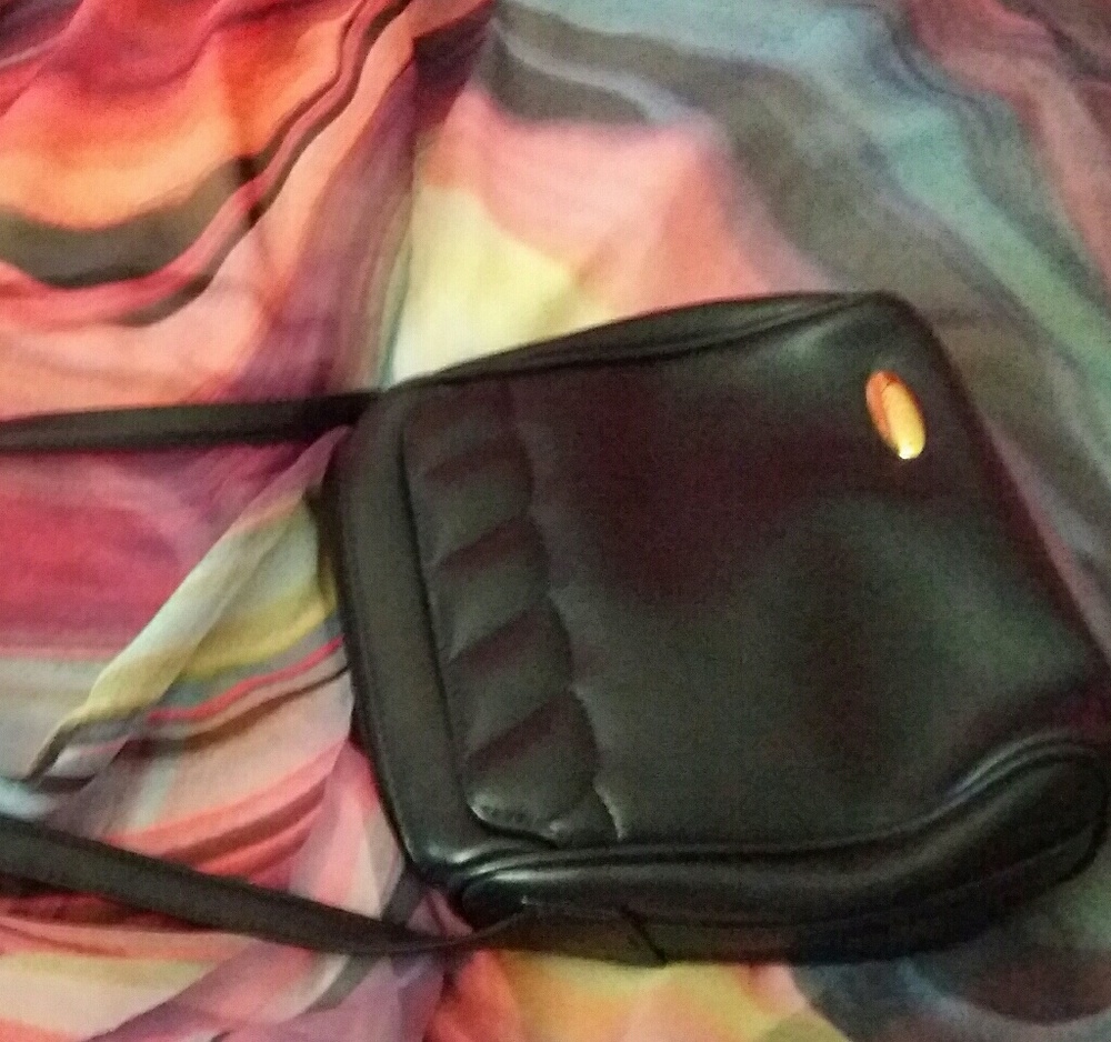 Liz claiborne navy long strap purse