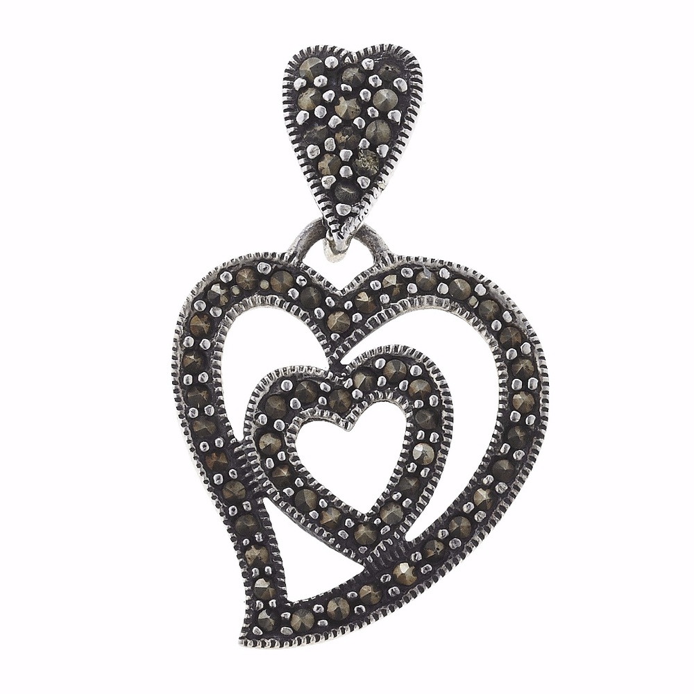 Marcasite .925 Sterling Silver Pendant by Kele&Co