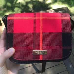 Kate Spade Plaid Carson Cross body Bag
