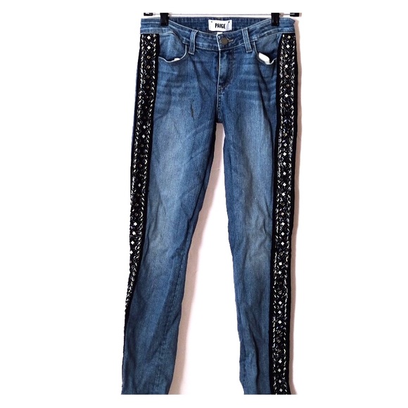 Paige Denim jeans with bedazzled sides - Picture 1 of 4