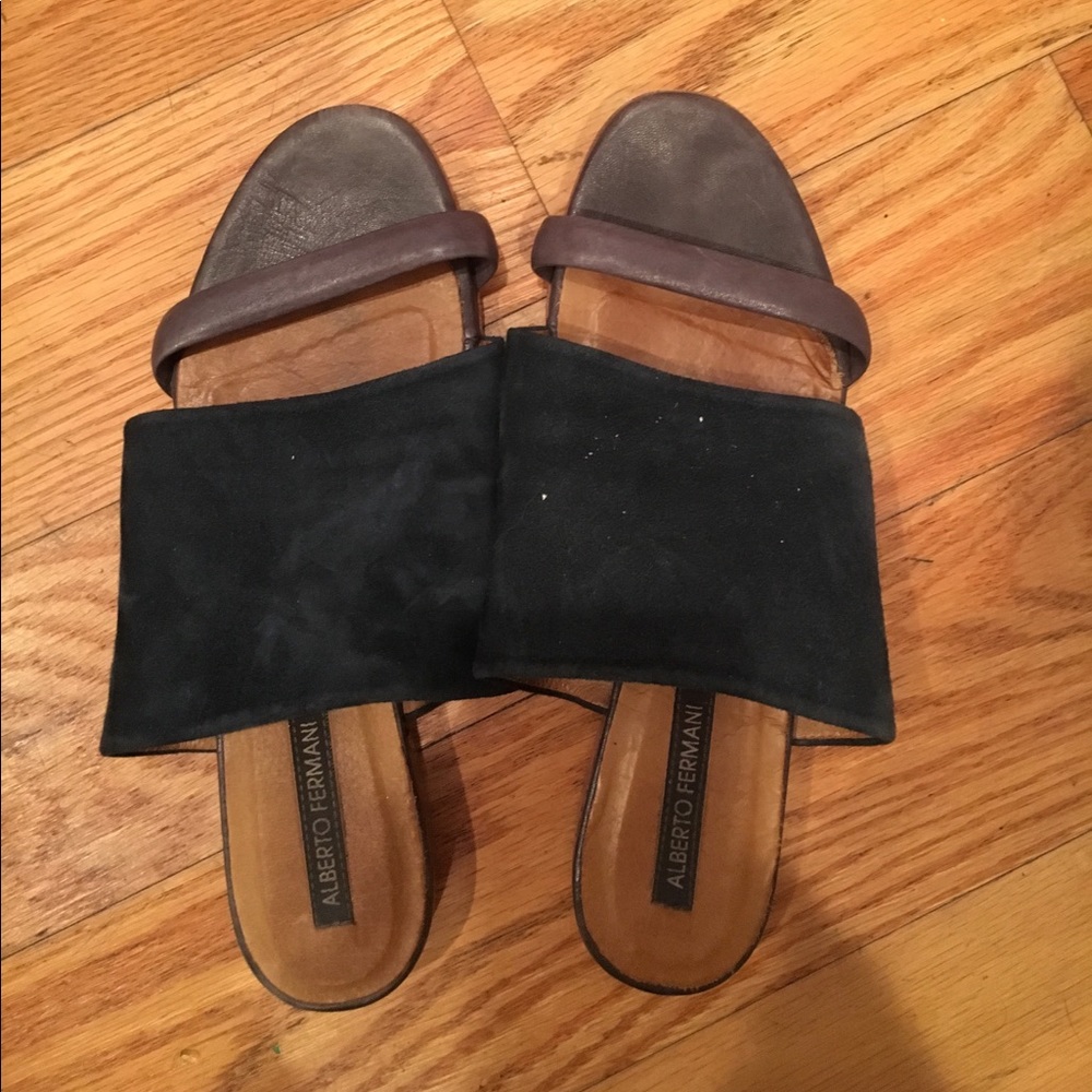 Alberto Fermani blue sandals