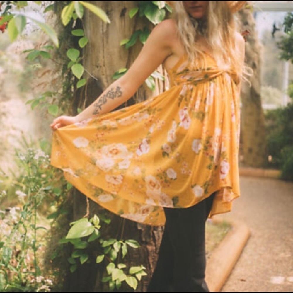 NWT free people mirage floral print tank