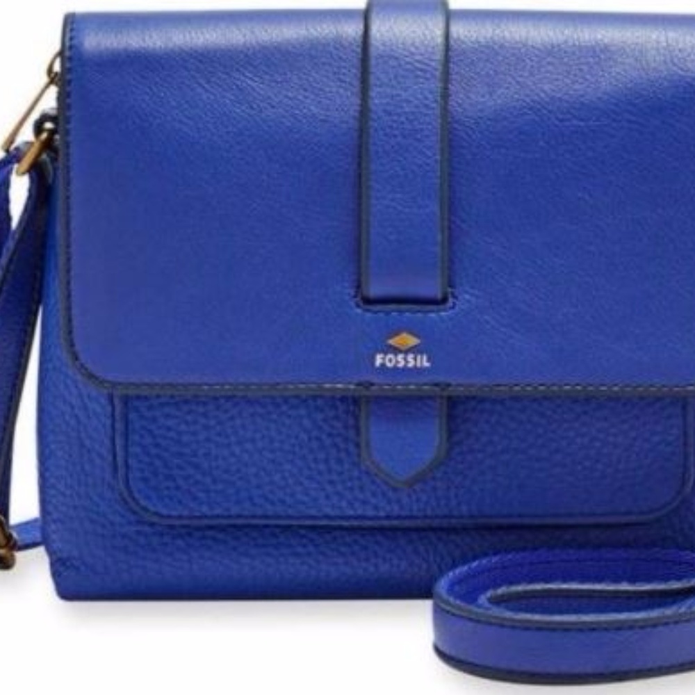 Fossil Blue Crossbody Purse