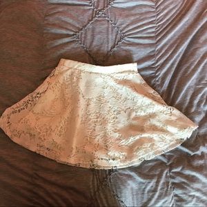 Aeropostale White Lace Skirt