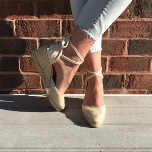 Carina Canvas Wedge Espadrilles