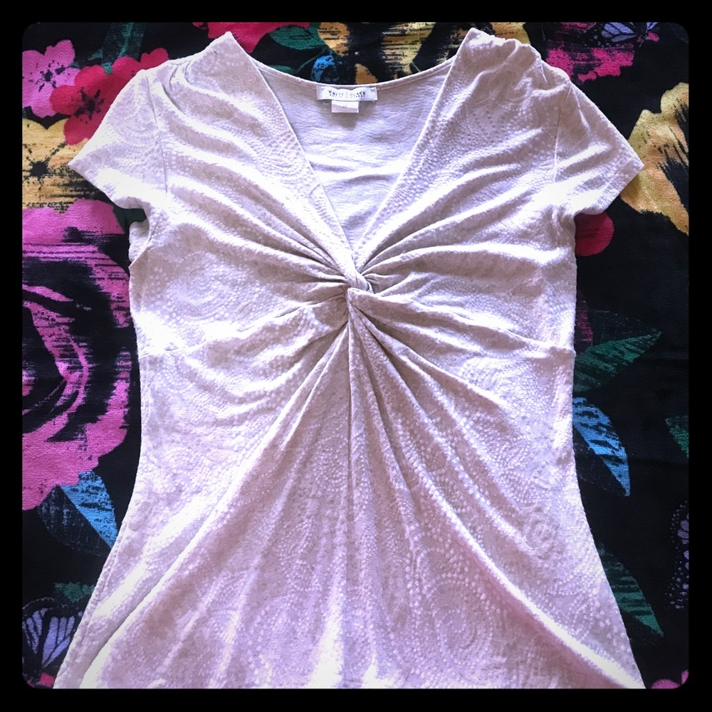 White House Black Market medium cream shirt