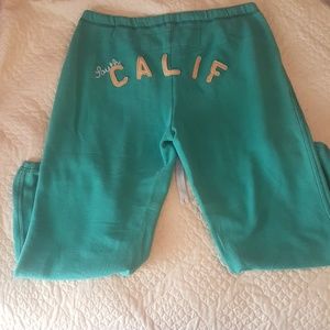 Hollister green sweat Capri pants