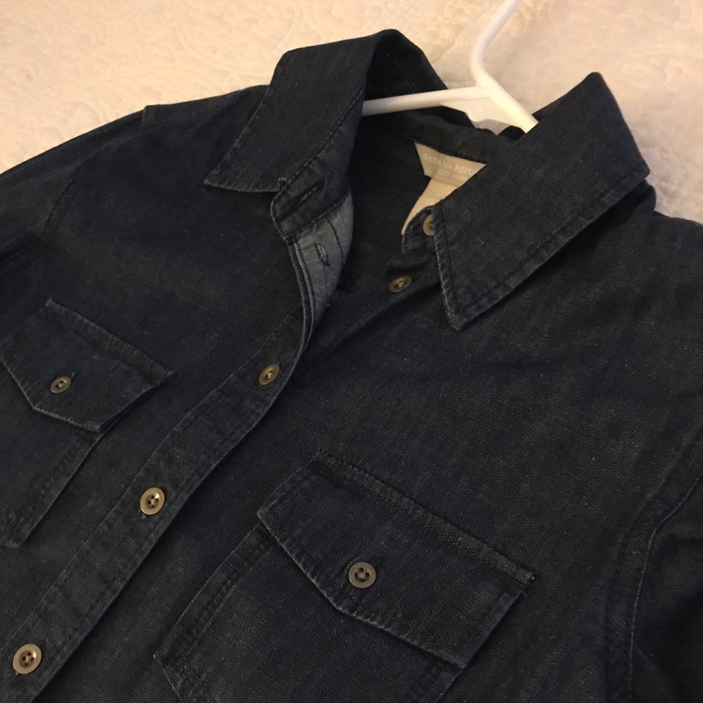 Banana Republic Dark Denim Button Down
