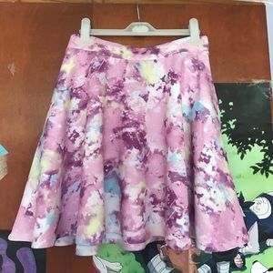 Galaxy Pattern Pastel Goth Skater Skirt 👽
