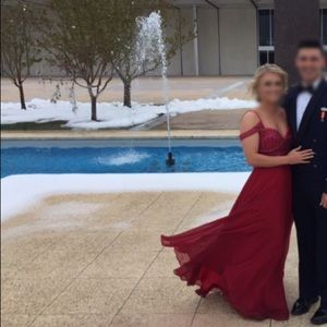 Red/pink formal dress (prom or any other formal)