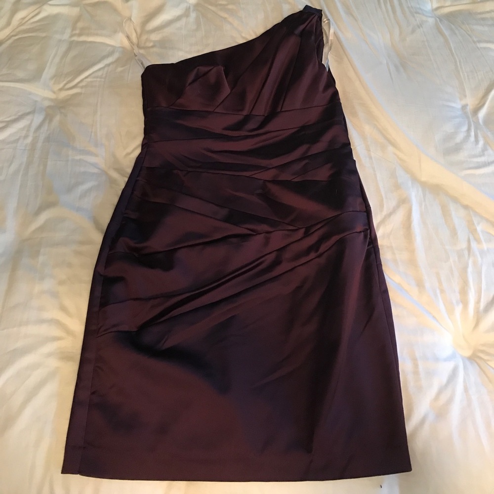 Plum bridesmaid dress