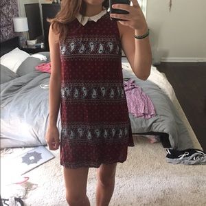 Paisley collared dress