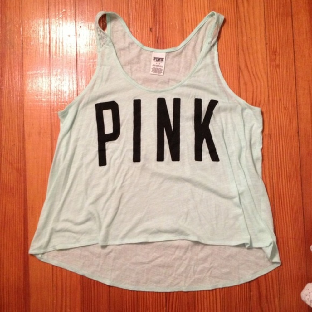 Victoria's Secret PINK mint teal tank top
