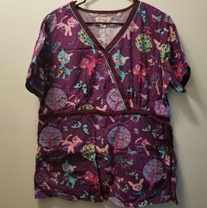 Koi 2x scrub top.