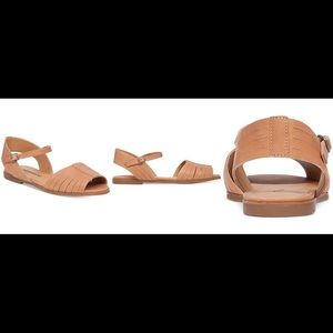 🍀Lucky Brand🍀 Channing Clay Nude Leather sandals