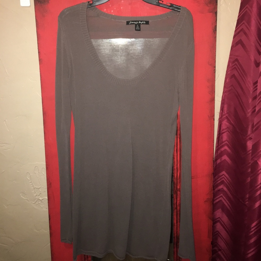Jimmy'z Surf Co. large brown light weight sweater
