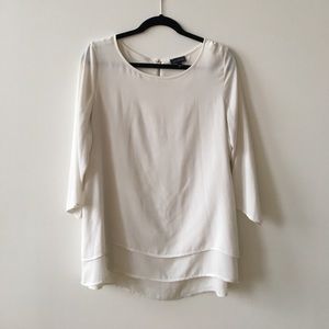Layered 3/4 Sleeve Blouse