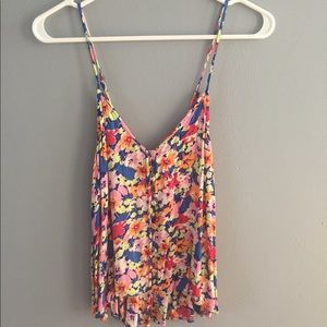 Kimichi Blue Floral top, size Small