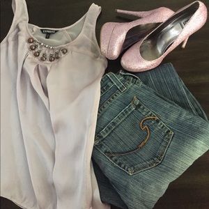 Soft pink express tank