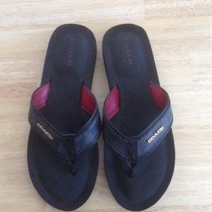 Coach flip flops