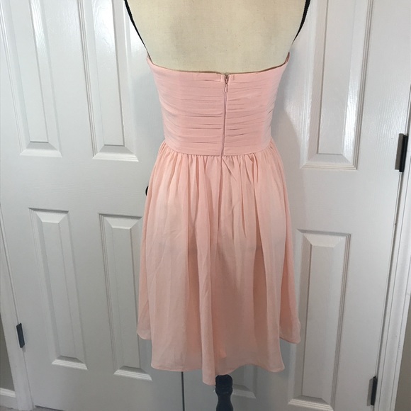 Ladies Minuet Pastel Pink Front Twist Dress - Picture 7 of 7