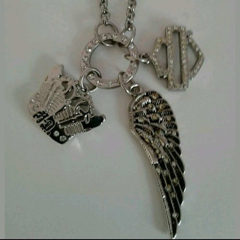 Harley Davidson charm necklace