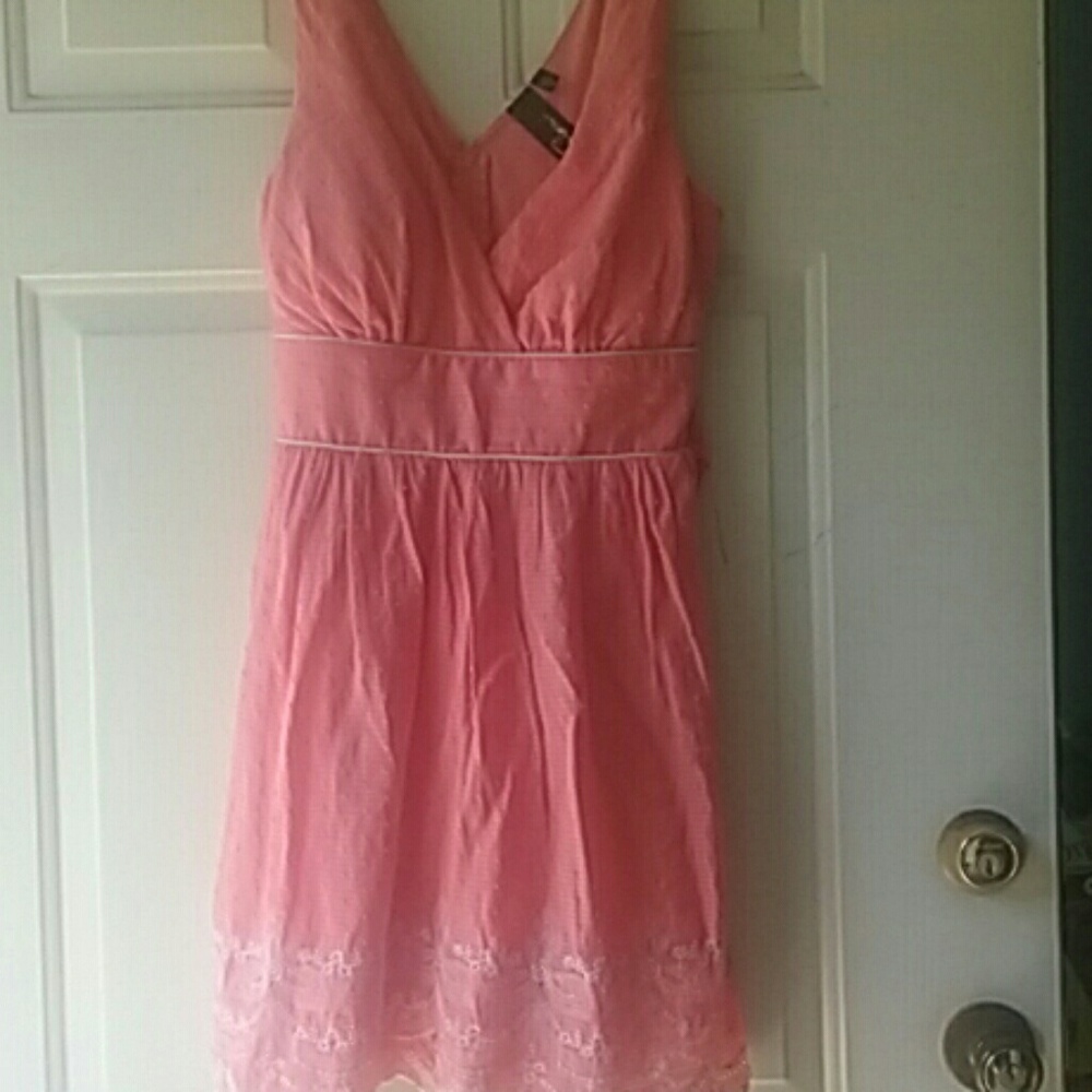 Cute peach summer dress