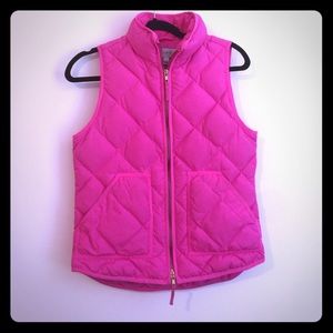 J. Crew Excursion Vest, hot pink XS