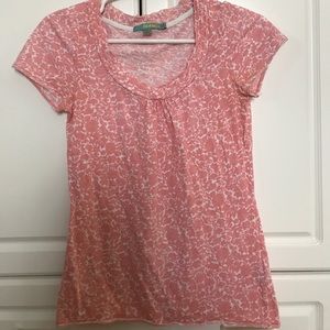 Pink floral boden top