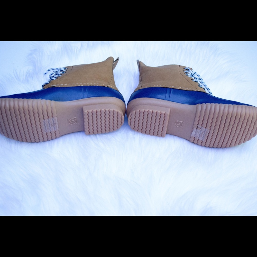 Matte Navy Duck Boots - Picture 3 of 3