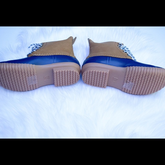 Matte Navy Duck Boots - Picture 3 of 3