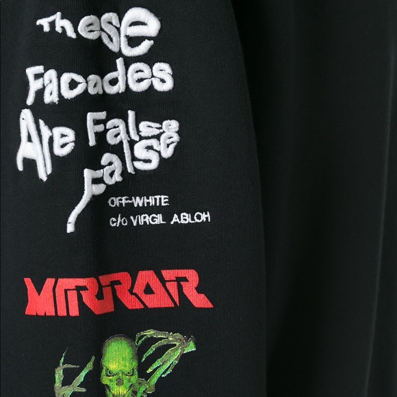 Off White Printed Sleeve Sweatshirt Brand New - Picture 2 of 6