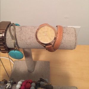 Rose Gold and tan Michael Kors Wrap Watch