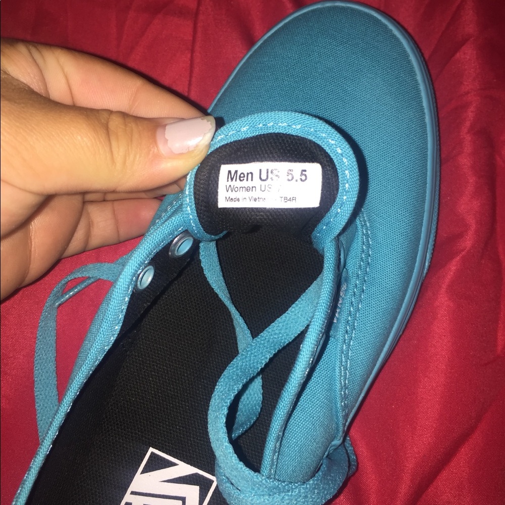 Blue Vans - Men's 5.5/ Women's 7 - Picture 5 of 5