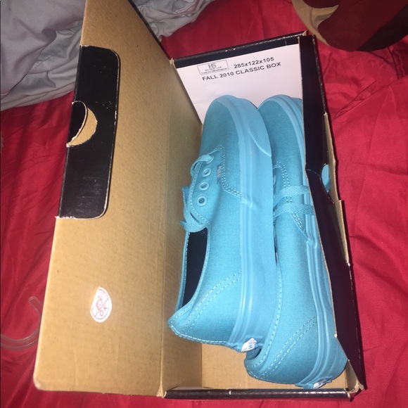 Blue Vans - Men's 5.5/ Women's 7 - Picture 2 of 5