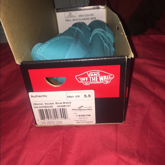 Blue Vans - Men's 5.5/ Women's 7 - Picture 3 of 5