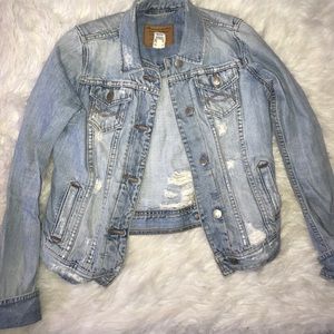 abercrombie and fitch jean jacket