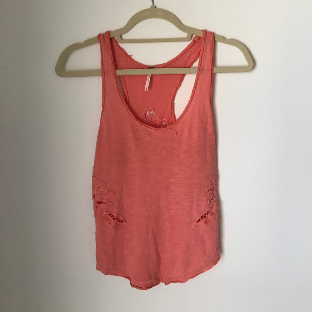 free people peach tank