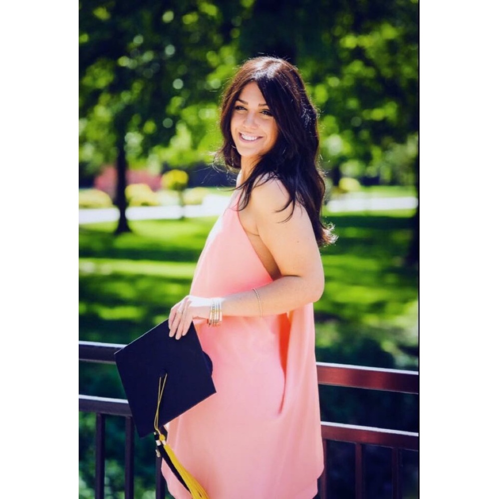 Neon-pink/coral chiffon dress