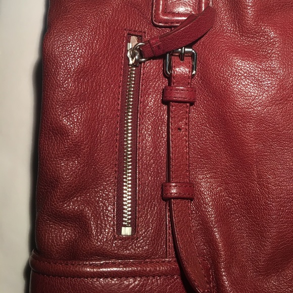 COLE HAAN Large Raspberry Leather Tote 👜 - Picture 7 of 8