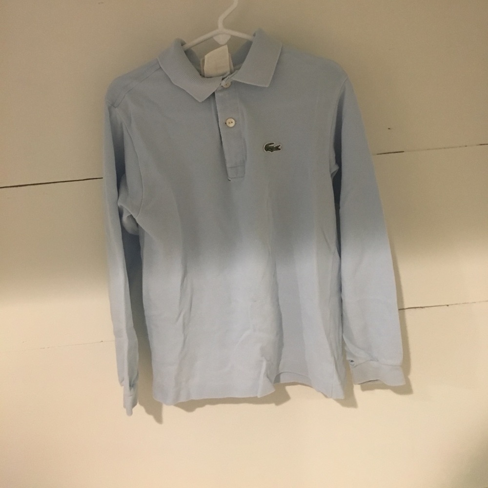 Boys Lacoste long sleeve polo
