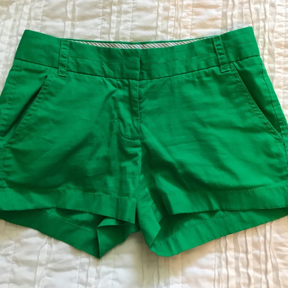 GREEN Jcrew Chino Shorts