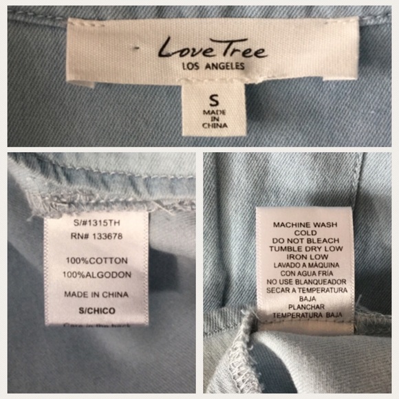 NWOT LOVE TREE, Los Angeles Lace Up Top! - Picture 7 of 7