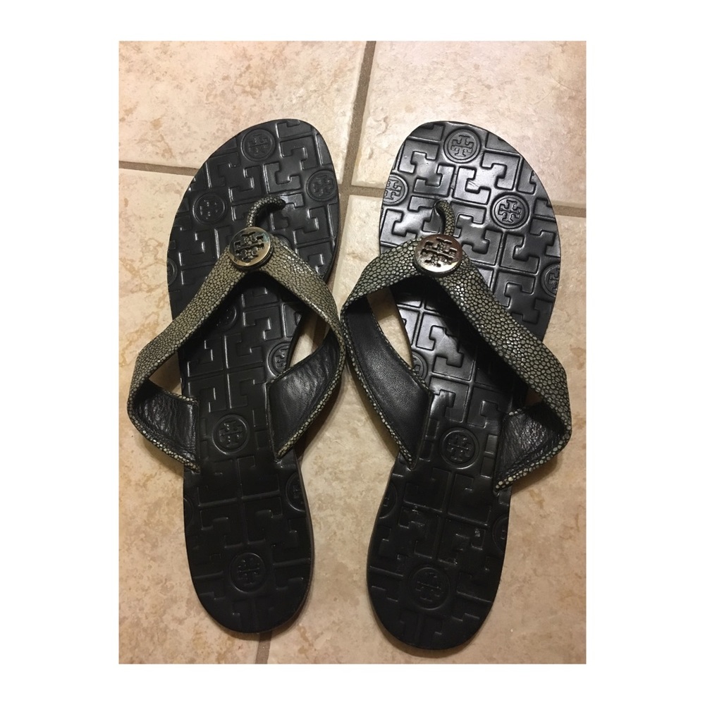 Tory Burch Thora Leather Flip Flop