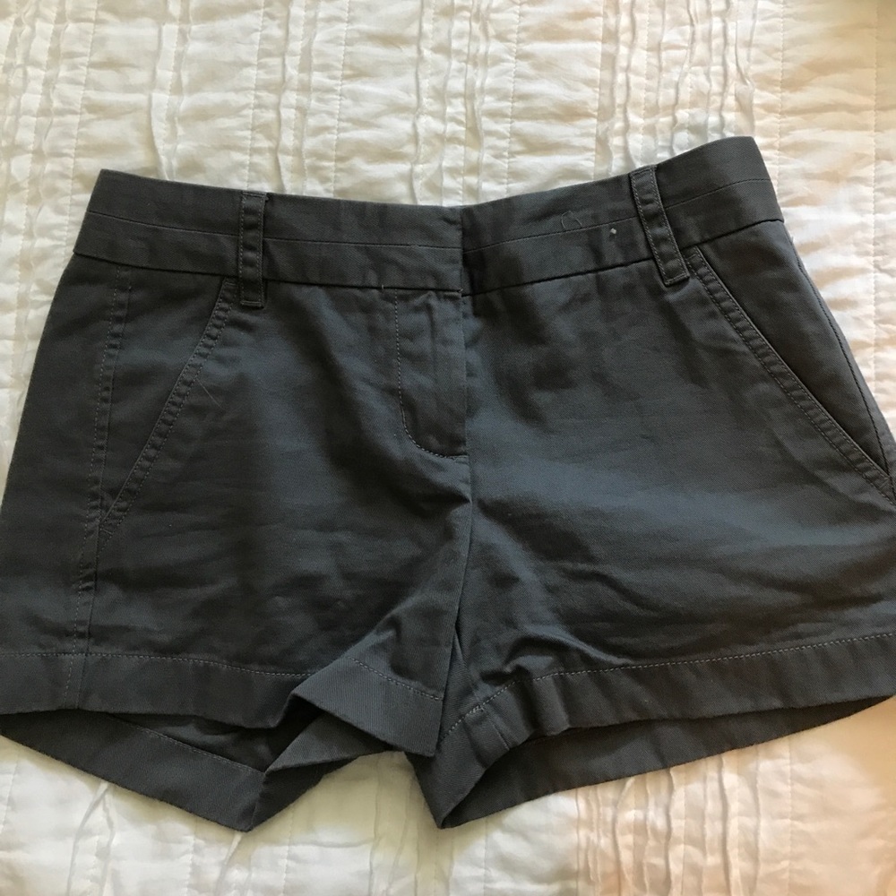 JCREW Navy/Gray Chino shorts 3"