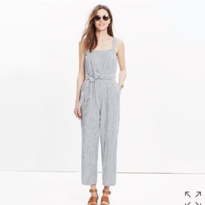Madewell Muralist Jumpsuit Romper in Stripe