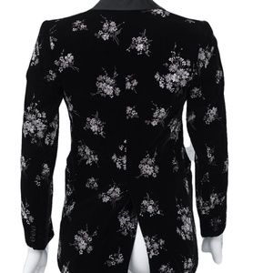 RARE Black velvet tuxedo blazer Vintage 90s France