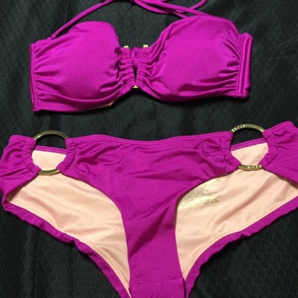 NEW Victoria Secret Fuchsia Bikini Set