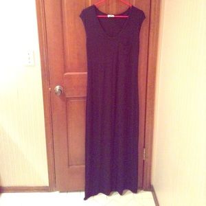 Black maxi dress